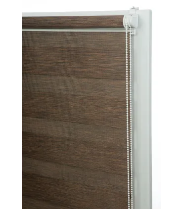 Roleta Deň a Noc Delux Plus séria Mocha Wood DN23