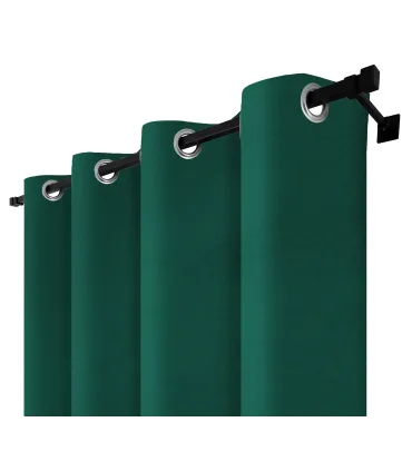 Zatemňovací záves s krúžkami - Blackout Royal Emerald, smaragdovozelená