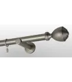 Satin nickel Ø 25 mm - koncovka Palacio tyč hladká držiak simple