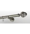 Satin nickel Ø 25 mm - koncovka Odeon tyč hladká držiak simple