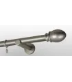 Satin nickel Ø 25 mm - koncovka Beluno tyč hladká držiak simple