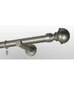 Satin nickel Ø 25 mm - koncovka Boston tyč hladká držiak simple