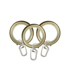 Krúžok tichy s háčikom 1 kus antik  Ø25 mm