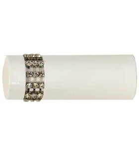 Koncovka  biela Cylinder crystal