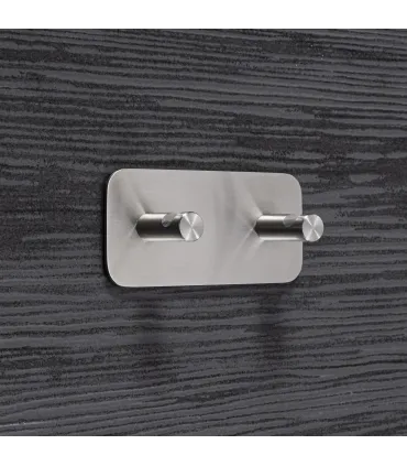 Dvojitý samolepiaci vešiak Inox N002
