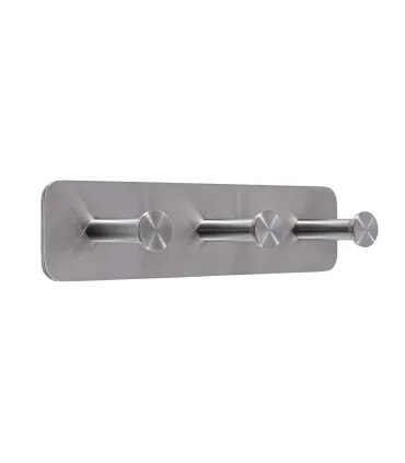 Trojitý samolepiaci vešiak Inox N009
