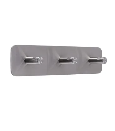 Trojitý samolepiaci vešiak Inox N011