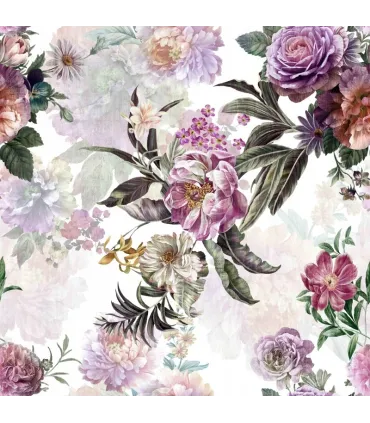 Záves s krúžkami 140cmx250 cm farba Flores 02