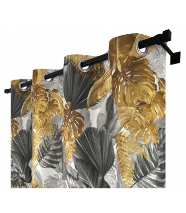 Záves s krúžkami 140cmx250 cm farba Dorado 02