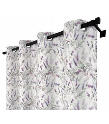 Záves s krúžkami farba Levandula