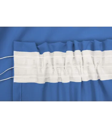 Záves na riasiacej páske  farba Kráľovská modrá