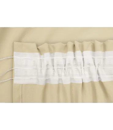 Záves na riasiacej páske  farba Jemný ecru