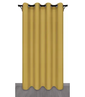 Záves s krúžkami farba Zlatožltá