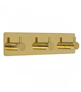 Trojitý samolepiaci vešiak, leštená nehrdzavejúca oceľ