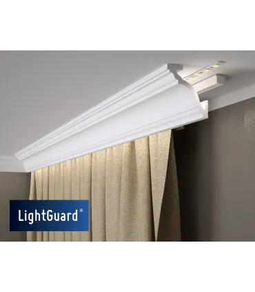 Garnižová stropná lišta MARDOM MD111 - vhodná pre LED podsvietenie