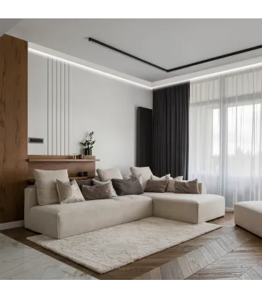 Garnižová stropná lišta MARDOM QL026T21 - vhodná pre LED podsvietenie