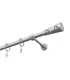 Kovová garniža Satin nickel Ø 19 mm - Trapezium