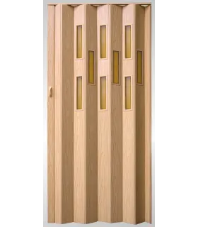 Zhrňovacie dvere presklené Vivaldi Borovica