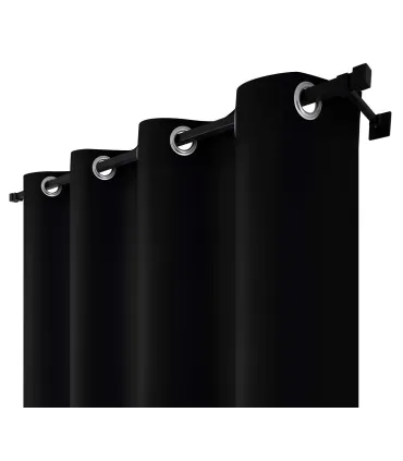 Záves s krúžkami farba Černa