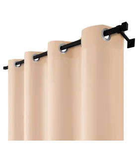 Záves s krúžkami farba Pieskovo béžová