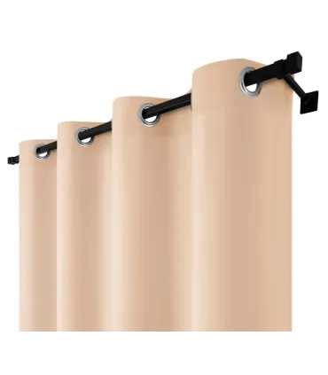 Záves s krúžkami farba Pieskovo béžová