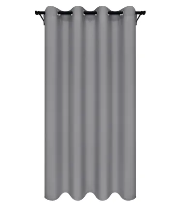 Záves s krúžkami farba Kamenná Sivá