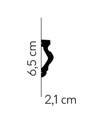 Dekoratívna lišta na stenu MD308 200 x 6.5 x 2.1 cm Mardom