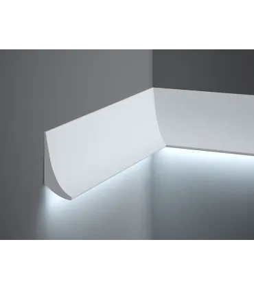 Dekoratívna lišta na stenu QL006 200 x 7 x 4.2 cm Mardom - vhodná pre LED podsvietenie