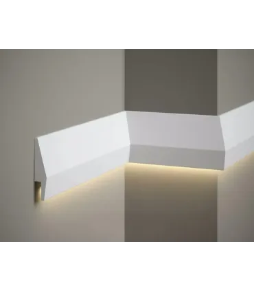 Dekoratívna lišta na stenu MD016 200 x 10 x 2.3 cm Mardom - vhodná pre LED podsvietenie