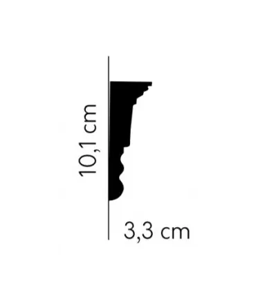 Dekoratívna lišta na stenu MDD334 200 x 10.1 x 3.3 cm Mardom