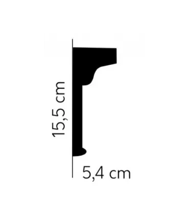 Dekoratívna lišta na stenu MDD335 200 x 15.5 x 5.4 cm Mardom