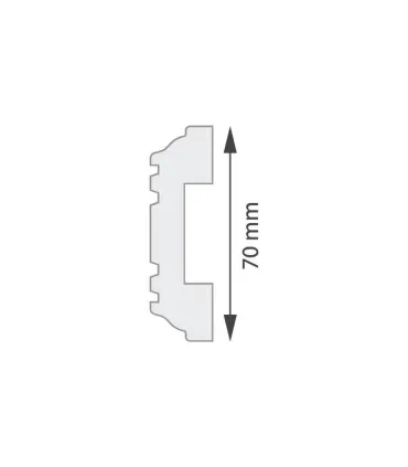 Dekoratívna lišta na strop G16 200 x 7 cm DSM