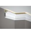 Dekoratívna lišta na strop MD137 200 x 9.6 x 5.5 cm Mardom - vhodná pre LED podsvietenie
