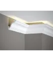 Dekoratívna lišta na strop MD213 200 x 8.1 x 8.1 cm Mardom - vhodná pre LED podsvietenie