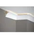 Dekoratívna lišta na strop MD380 200 x 6.7 x 6.7 cm Mardom - vhodná pre LED podsvietenie