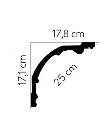 Dekoratívna lišta na strop MDA109 200 x 17 x 17.8 cm Mardom