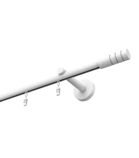 Profilová hliníkova garniža jednoduchá Elegant biela Techno