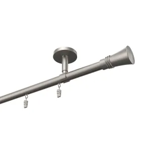 Profilová hliníkova garniža stropná jednoduchá Elegant Satin Capri