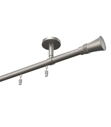 Profilová hliníkova garniža stropná jednoduchá Elegant Satin Capri