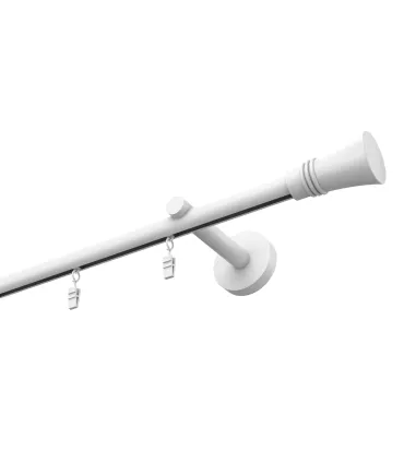 Profilová hliníkova garniža stropná jednoduchá Elegant biela Capri