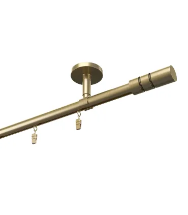 Profilová hliníkova garniža stropná jednoduchá Elegant Antik Cylinder hl