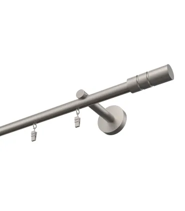 Profilová hliníkova garniža jednoduchá Elegant Satin Cylinder hl