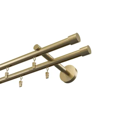 Profilová hliníkova garniža dvojitá Elegant antik Pullo