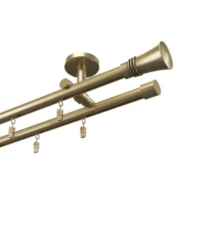 Profilová hliníkova garniža stropná dvojitá Elegant antik Capri