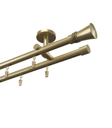 Profilová hliníkova garniža stropná dvojitá Elegant antik Capri