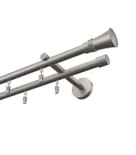 Profilová hliníkova garniža dvojitá Elegant satin Capri