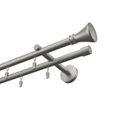 Profilová hliníkova garniža dvojitá Elegant satin Koloseo