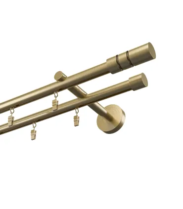 Profilová hliníkova garniža dvojitá Elegant antik Cilinder hl