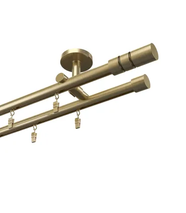 Profilová hliníkova garniža stropná dvojitá Elegant antik Cilinder hl