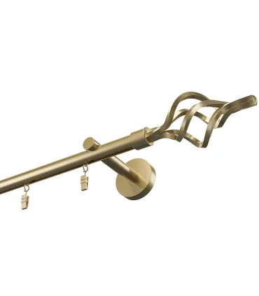 Profilová hliníkova garniža stropná jednoduchá Elegant Antik Gula Azur